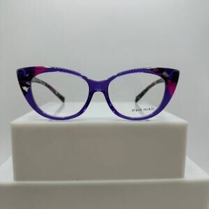 Alain Mikli Coralli A03142 004 Violet Transparent Cyclamen Cat Eye 52-15-145